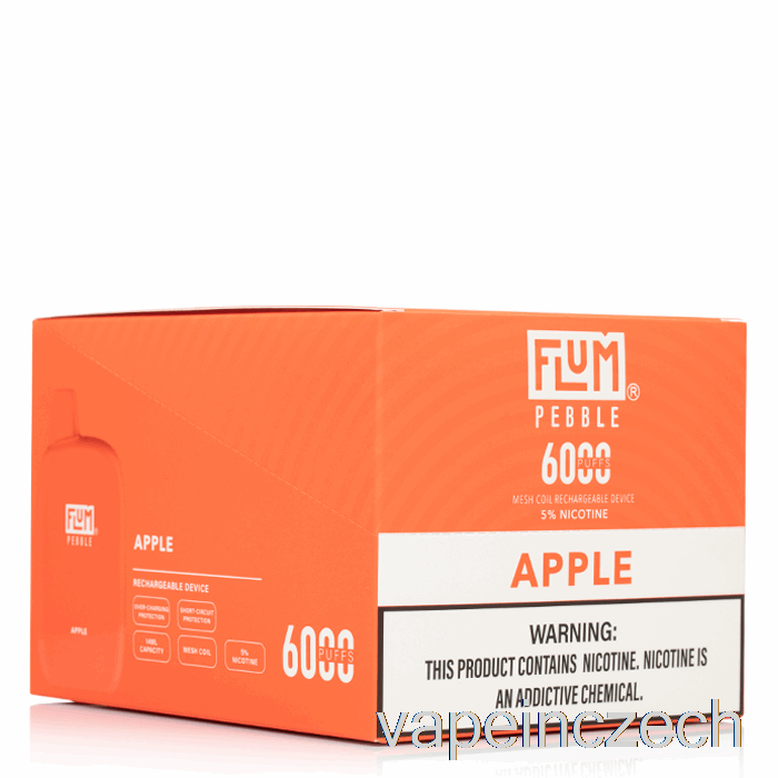 [10-balení] Flum Pebble 6000 Vape Na Jedno Použití Bez Nikotinu